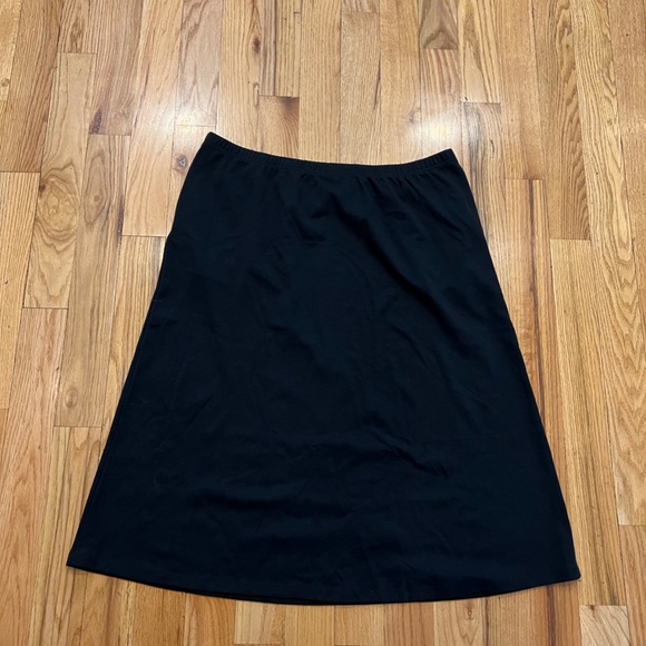 BLAIR Women's A-line Black Knit Skirt Elastic Waist side Pockets Size 2XL - Picture 6 of 6